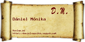 Dániel Mónika névjegykártya